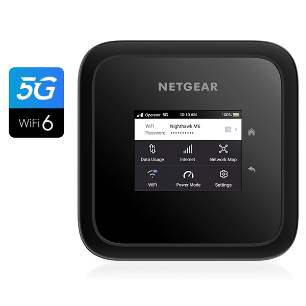 Nighthawk MR6150 M6 5G WiFi 6 Mobile Hotspot Router, Unlocked, Up to 2.5Gbps