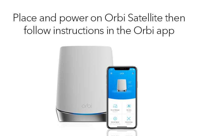 AX4200 WiFi Satellite (RBS750) Orbi 750 Series Tri-band WiFi 6 Mesh Add-on Satellite, 4.2Gbps