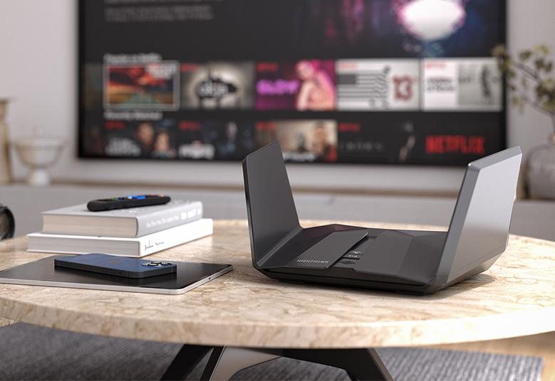 AXE11000 WiFi Router (RAXE500) Nighthawk® Tri-Band WiFi 6E Router (up to 10.8Gbps) with new 6GHz band