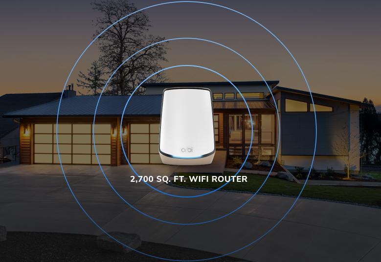 AX6000 WiFi Router (RBR860S) Orbi 860 Series Tri-Band WiFi 6 Router, 6Gbps, 10 Gig Port, with 1-year NETGEAR Armor included