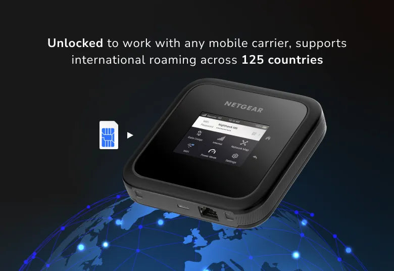 Nighthawk MR6150 M6 5G WiFi 6 Mobile Hotspot Router, Unlocked, Up to 2.5Gbps