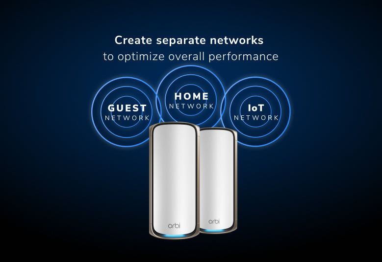 Orbi (RBE972S) 四頻 BE27000 WiFi 7 Mesh 無線系統 (2件裝) - 送 1 年 NETGEAR Armor
