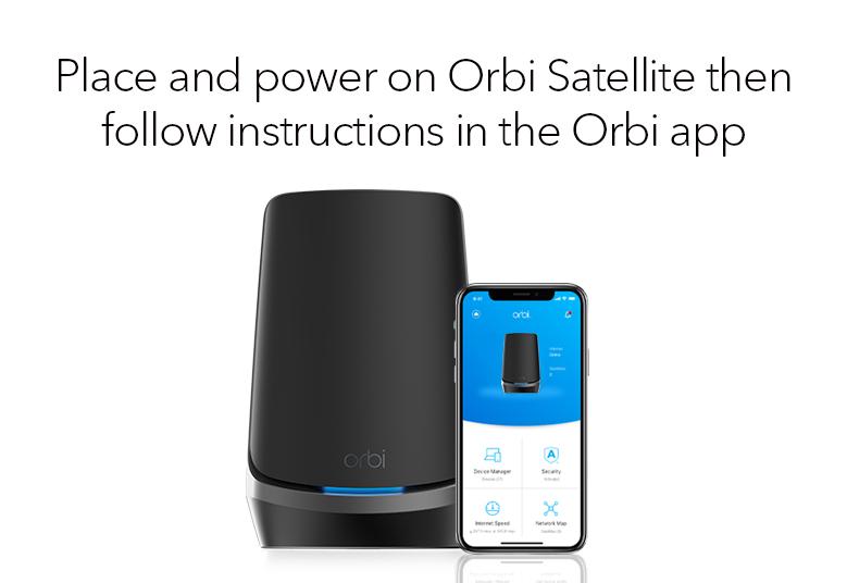 [Out of Stock] Orbi AXE11000 WiFi Satellite (RBSE960B) 960 Series Quad-Band WiFi 6E Mesh Add-on Satellite, 10.8Gbps - Black Edition