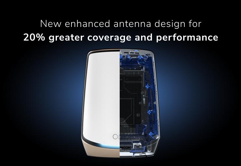 Orbi (RBK862S) 三頻 AX6000 WiFi 6 Mesh 無線系統 (2件裝, 1主機 + 1分機)