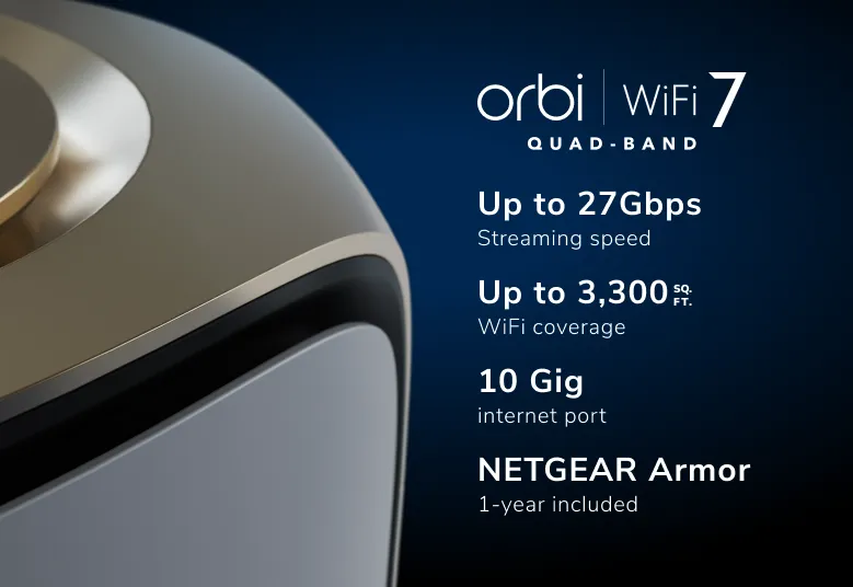RBE971S — Orbi Quad-band Mesh WiFi 7 Router