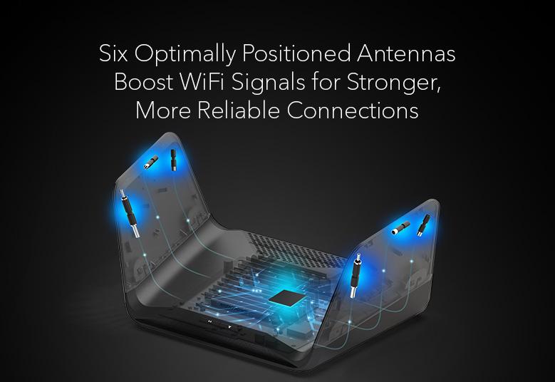 AXE7800 WiFi Router (RAXE300) - Nighthawk 8-Stream Tri-Band WiFi 6E Router, 7.8Gbps