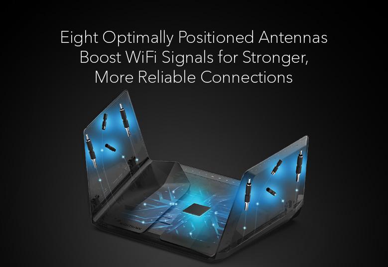 AXE11000 WiFi Router (RAXE500) Nighthawk® Tri-Band WiFi 6E Router (up to 10.8Gbps) with new 6GHz band