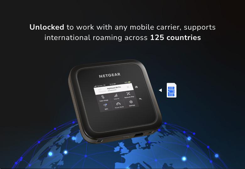 Nighthawk® M6 Pro+ 5G mmWave WiFi 6E Mobile Hotspot Router, Up to 8Gbps, Unlocked (MR6550)